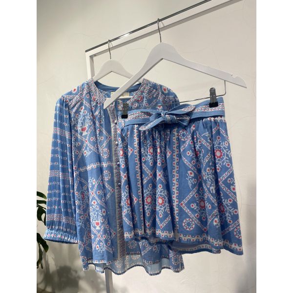 Bandana Shorts Blue