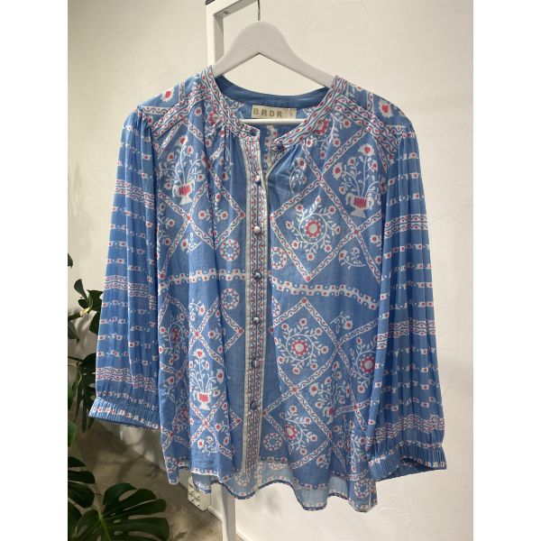 Bandana Blouse Blue