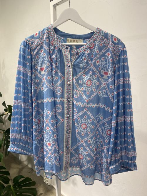 Bandana Blouse Blue