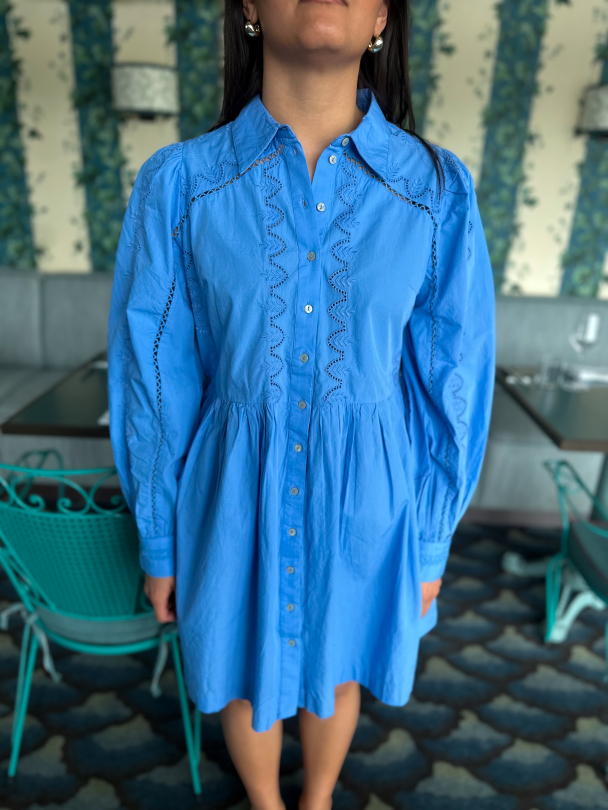 Kenira Shirt Dress - Provence  - Image 1