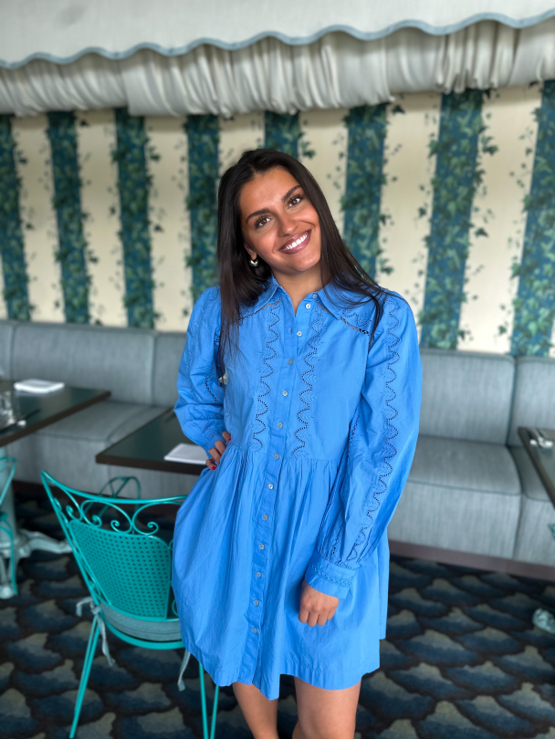 Kenira Shirt Dress - Provence  - Image 3