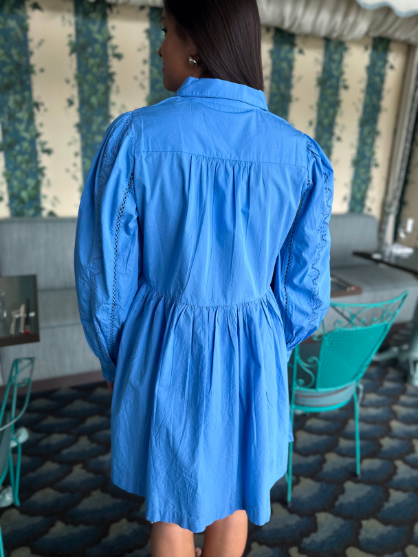 Kenira Shirt Dress - Provence  - Image 4
