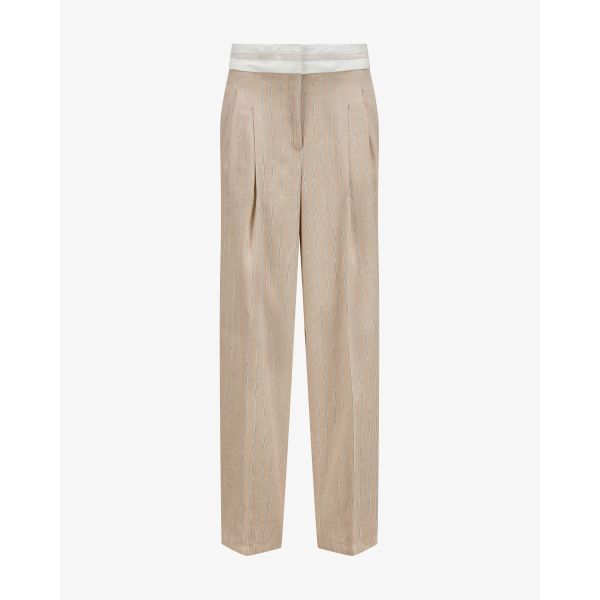 Anny Waistband Linen Pants               |              Anny Waistband Linen Pants fra Cambio