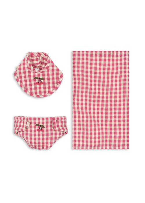 Konges Sløjd | Doll Nursery Set - Bubblegum Check