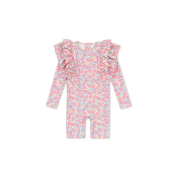 Konges Sløjd | Manuca Frill Onesie - Rose Anglaise