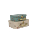 2 PACK SUITCASE FSC, Off White/Kick It - Konges Sløjd
