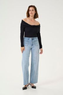 KAKarla HW Wide Jeans Lys Denim