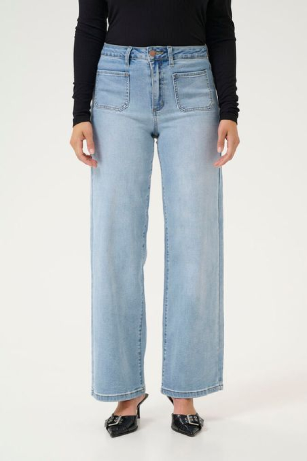KAKarla HW Wide Jeans Lys Denim - Image 2