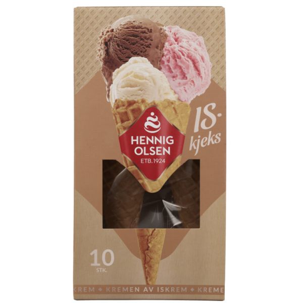 Iskjeks 10stk Hennig-Olsen