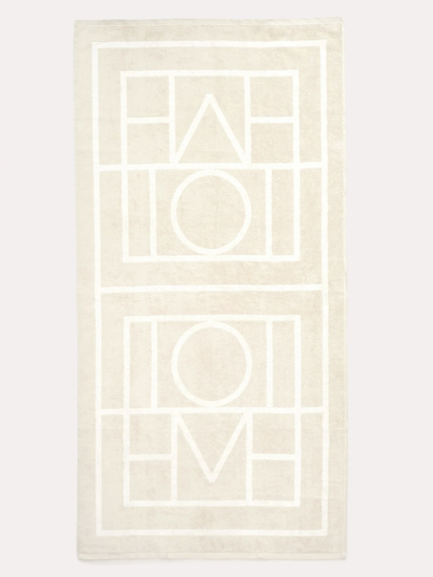 Monogram Jacquard Beach Towel Sand/Ivory - Image 3