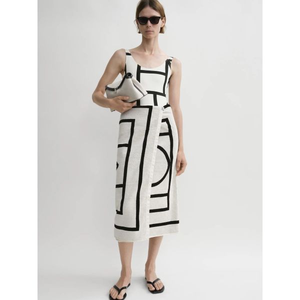 Monogram Jacquard Beach Towel Tofu/Black