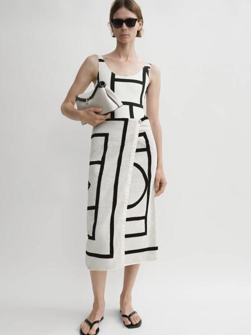 Monogram Jacquard Beach Towel Tofu/Black
