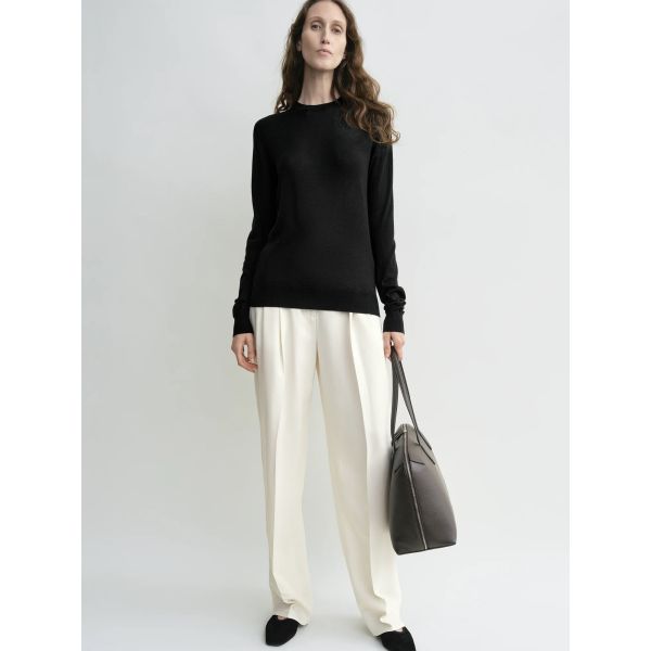 Fine Crew Knit Black