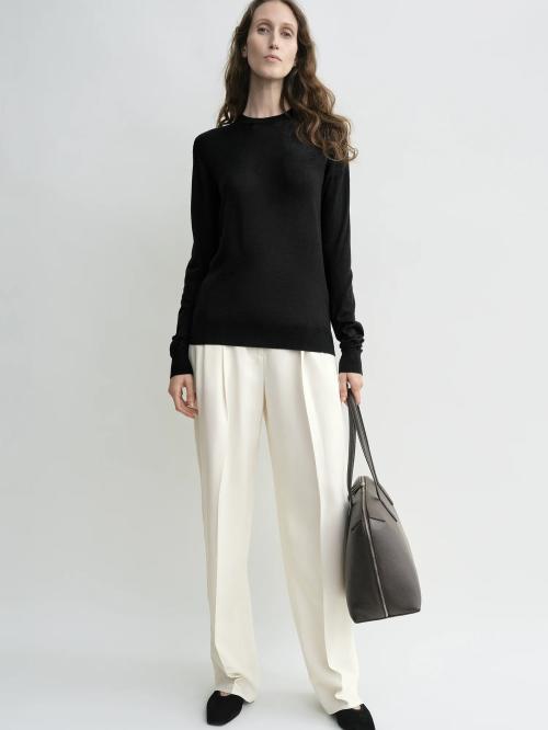 Fine Crew Knit Black