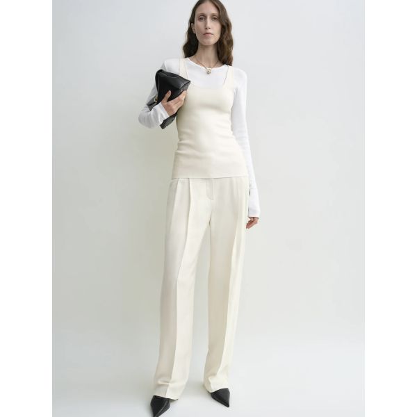 Compact Knit Tank White
