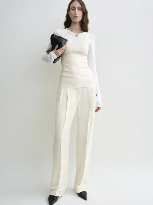 Compact Knit Tank White - Image 1