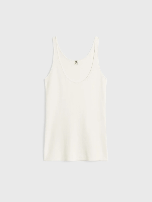 Compact Knit Tank White - Image 3