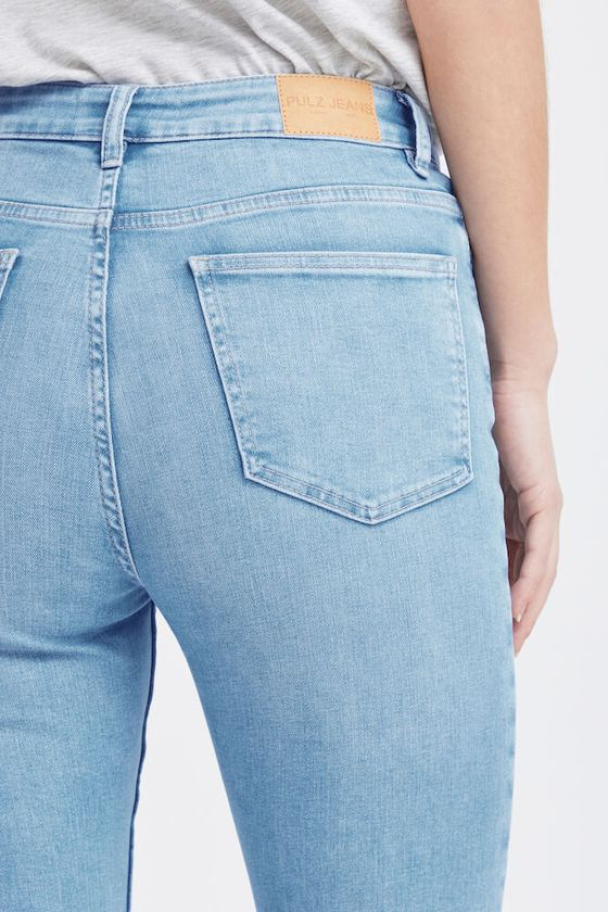 Becca UHW Jeans Bootcut Lys Blå - Image 5