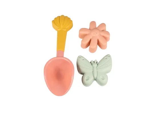 Strandsett, 3 deler, Flowers and butterflies 