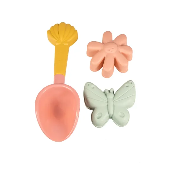 Strandsett, 3 deler, Flowers and butterflies 