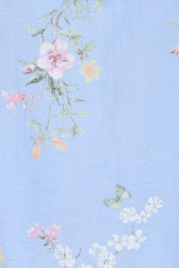 SBalexa Blomster Bluse Blå - Image 2