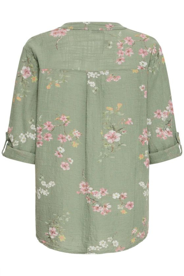 SBalexa Blomster Bluse Grønn - Image 2