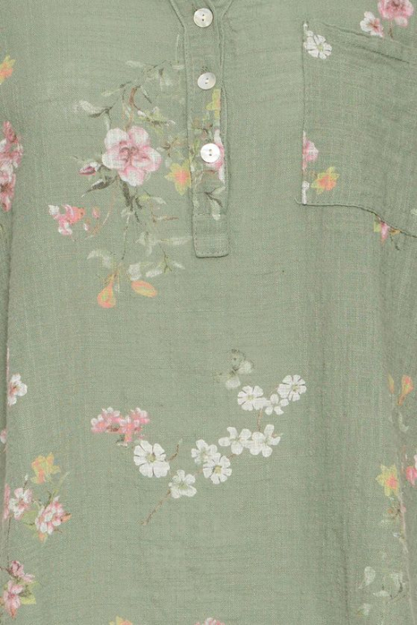 SBalexa Blomster Bluse Grønn - Image 4