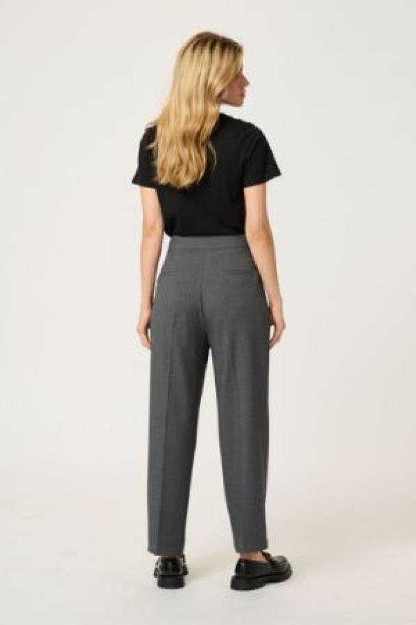 KAmerle Button Bukse 7/8 Grå - Image 3