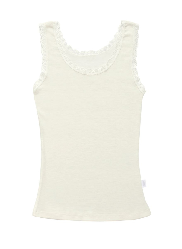 Joha Cecilie Singlet Ull Offwhite