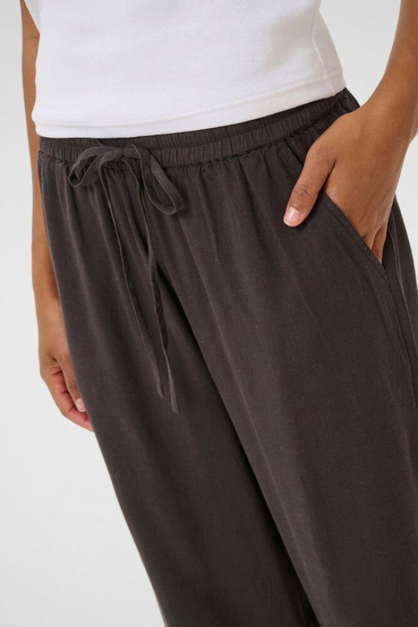 KAmilia Bukse Lin Mørk Grå - Image 3