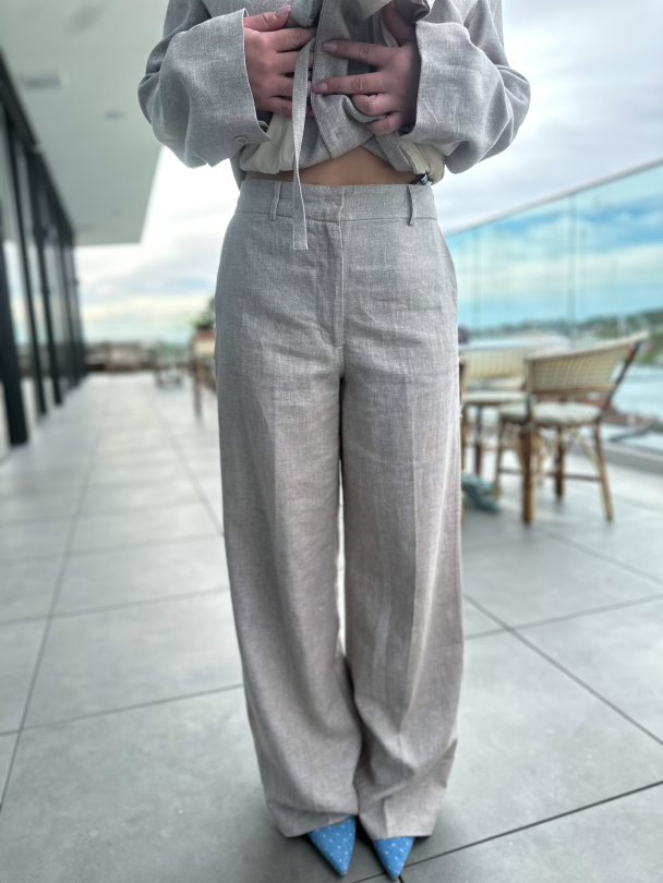 Margo - Tara Wide Pants - Sepia Tint - Image 1