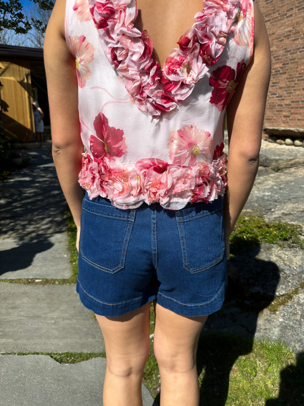 Nema Denim Shorts - Medium Blue Denim - Image 2