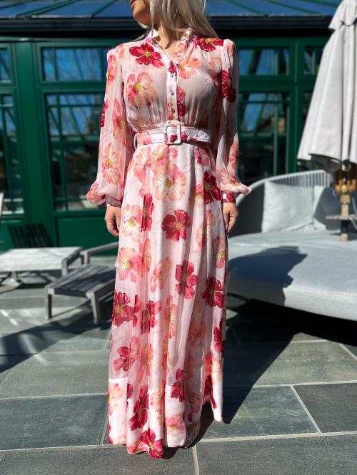 Organza Belt Dress - Romance