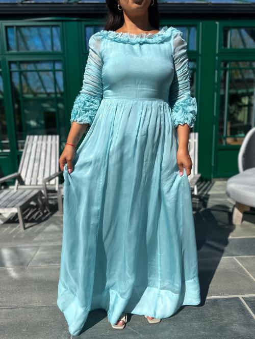 Organza Gown - Turquoise 