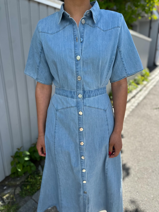 Sauda Dress - Light Blue Washed - Image 1