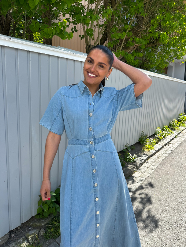 Sauda Dress - Light Blue Washed - Image 3
