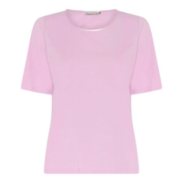 T-skjorte m/silkekant 173 193 Lys Rosa