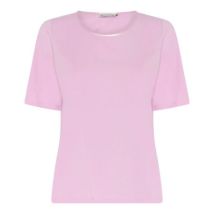 T-skjorte m/silkekant Lys Rosa