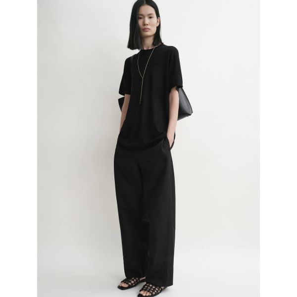Twisted Seam Trousers Black