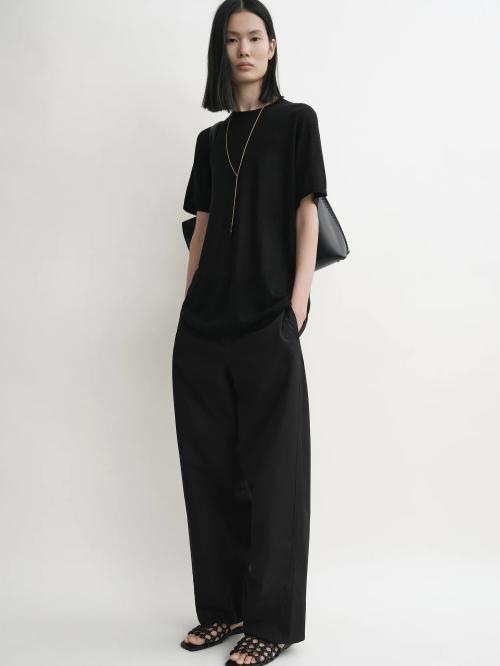 Twisted Seam Trousers Black