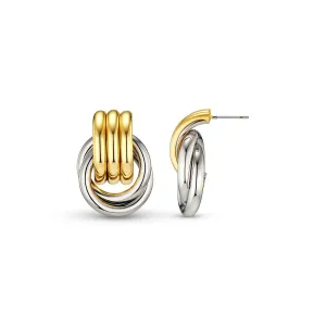 Mixed Interlock Earring