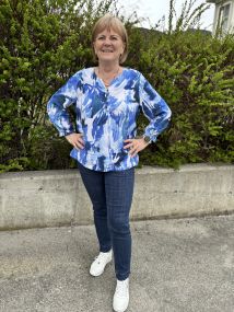 Bluse 177 184 Blå