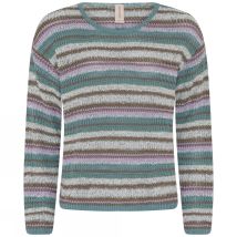 Genser 3813-Multi grønn/beige