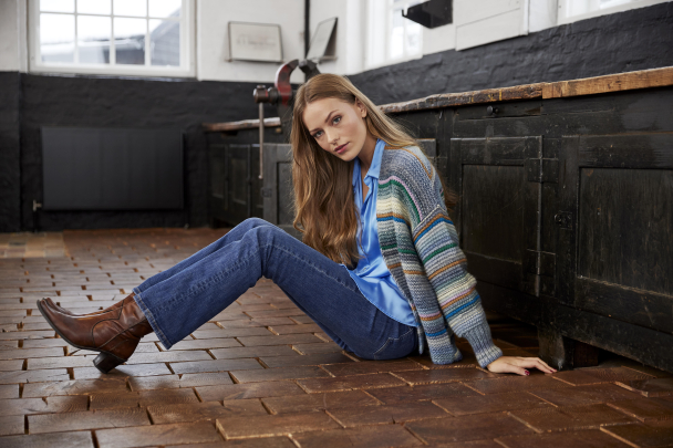 Strikket Jakke 3122 Ull Multicolour  - Image 1