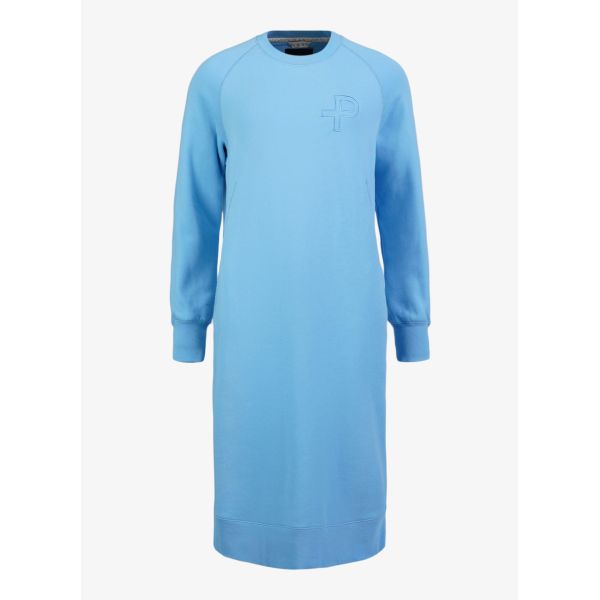 W P-SWEATSHIRT DRESS - Blue Akoya
