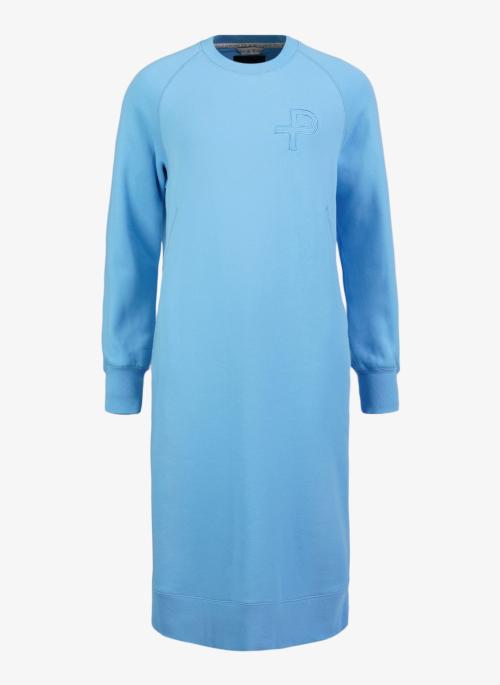 W P-SWEATSHIRT DRESS - Blue Akoya
