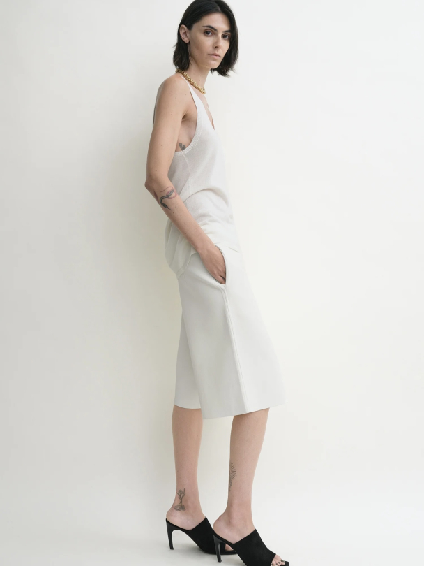 Knit Shorts White - Image 2