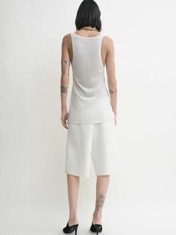 Knit Shorts White - Image 3