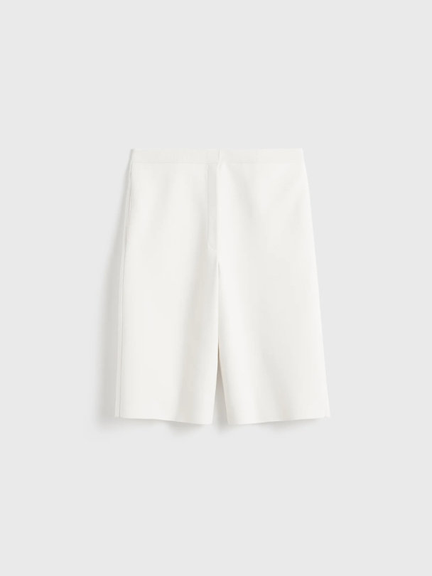 Knit Shorts White - Image 5