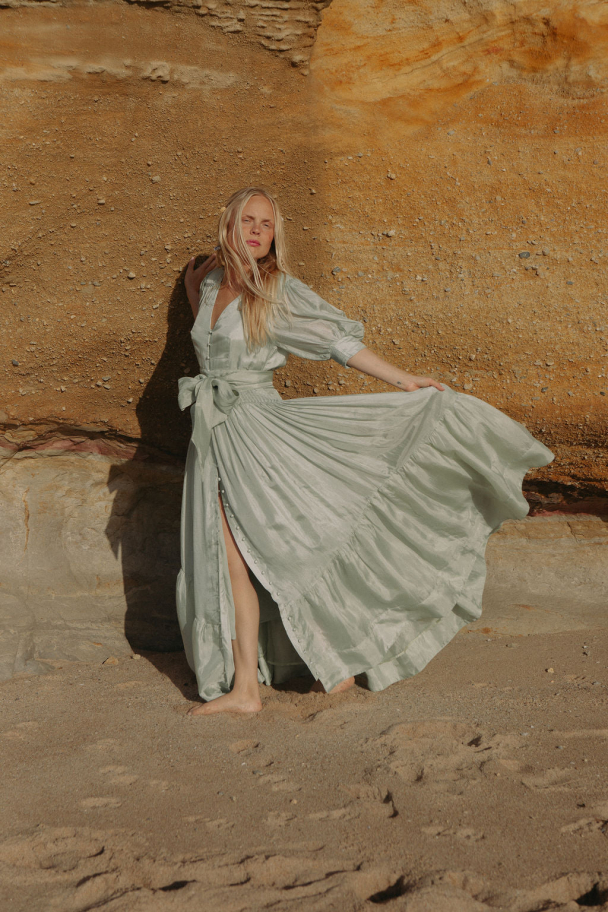WOW Long Dress - Soft Pistachio - Image 1